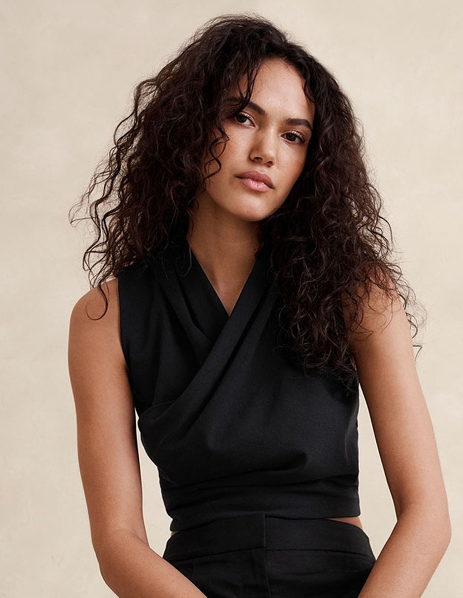 Blusa sin manga para mujer