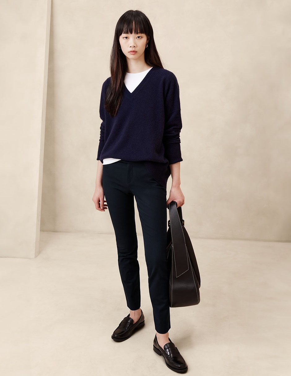 Pantalón capri skinny para mujer