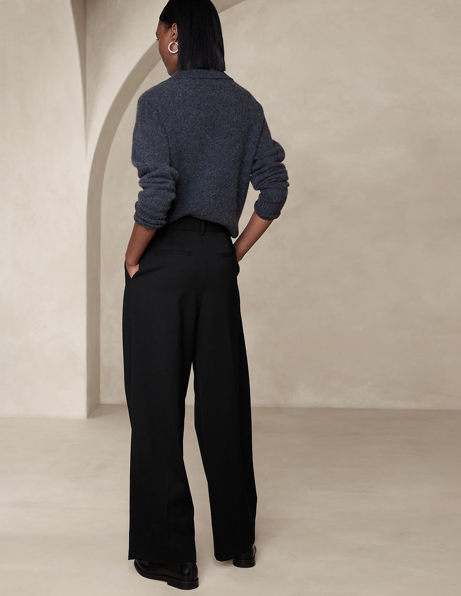 Pantalón de vestir wide leg para mujer 2