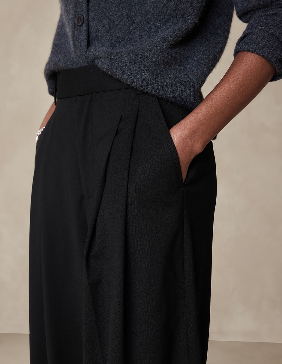 Pantalón de vestir wide leg para mujer 3
