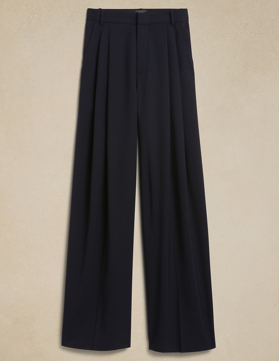 Pantalón de vestir wide leg para mujer