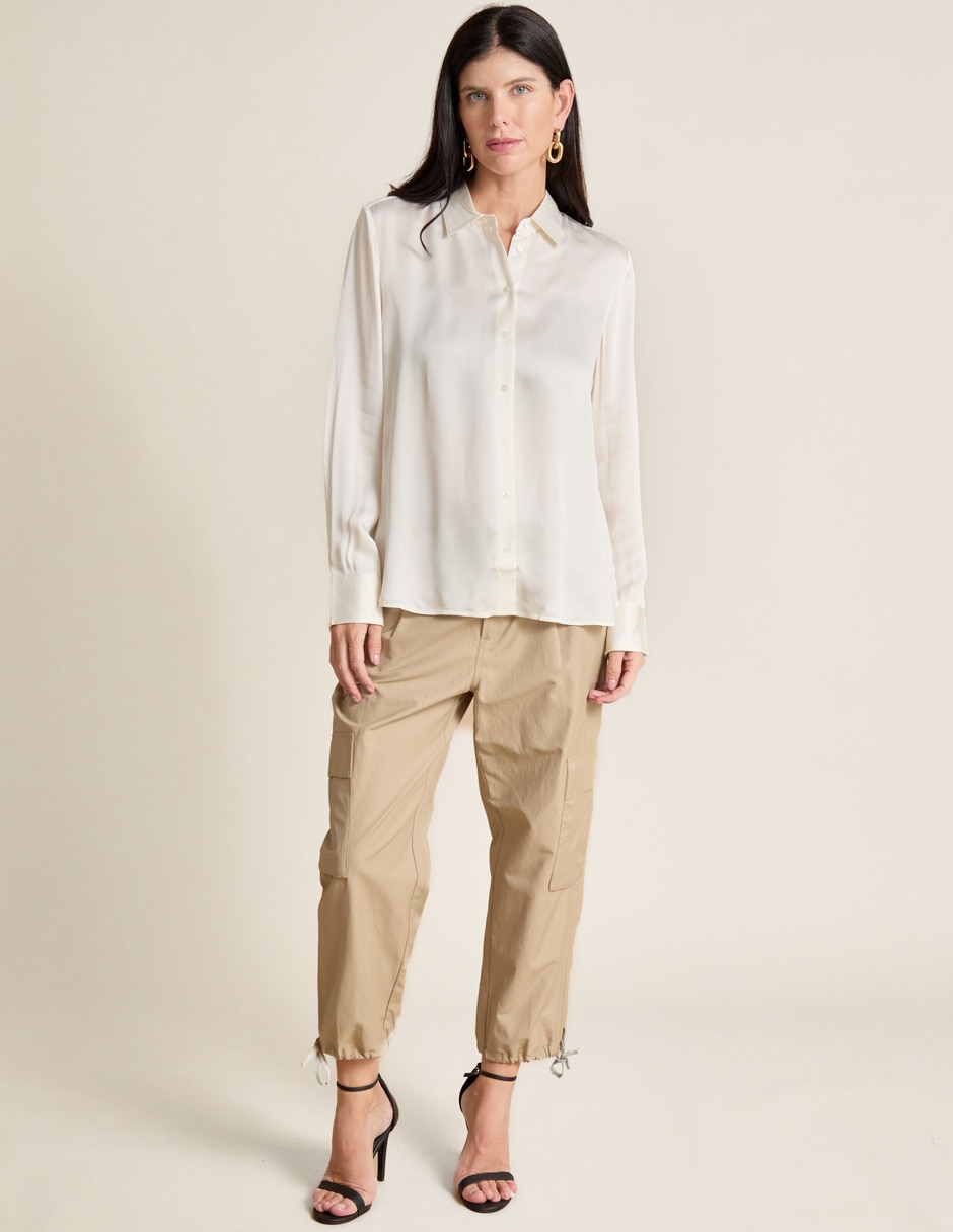 Blusa manga larga para mujer