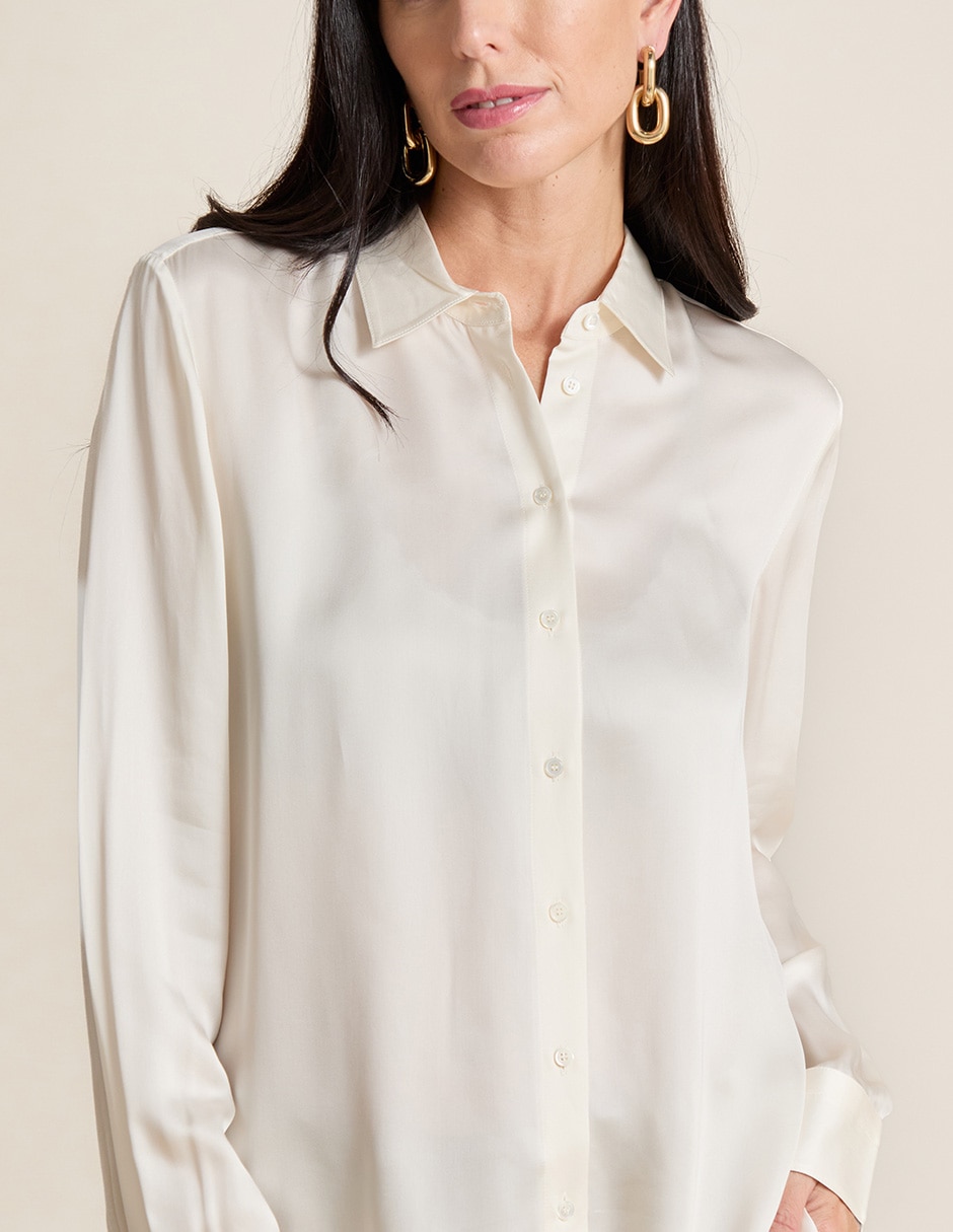 Blusa manga larga para mujer