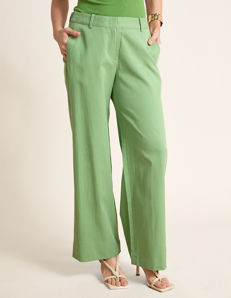 Pantalón de vestir amplio para mujer