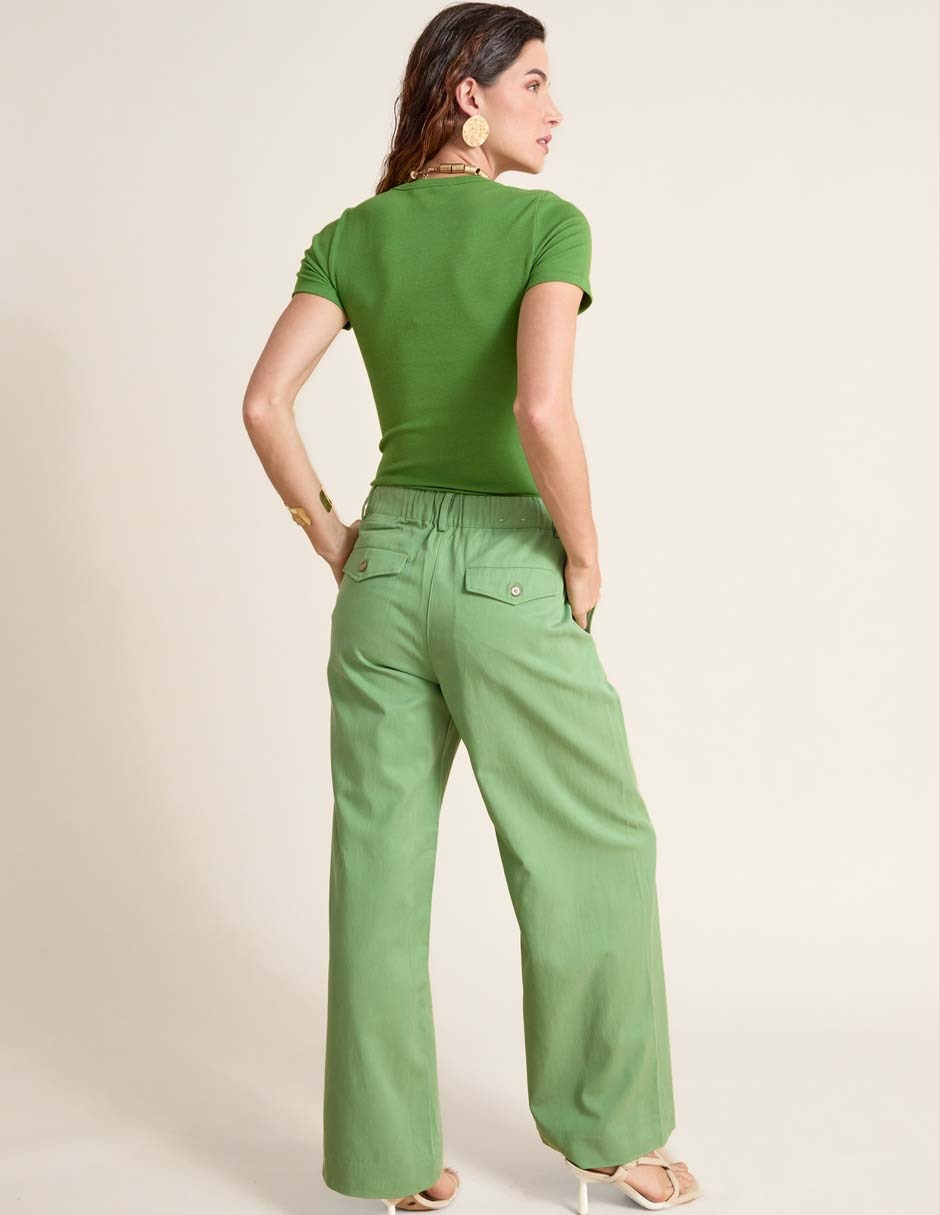 Pantalón de vestir amplio para mujer
