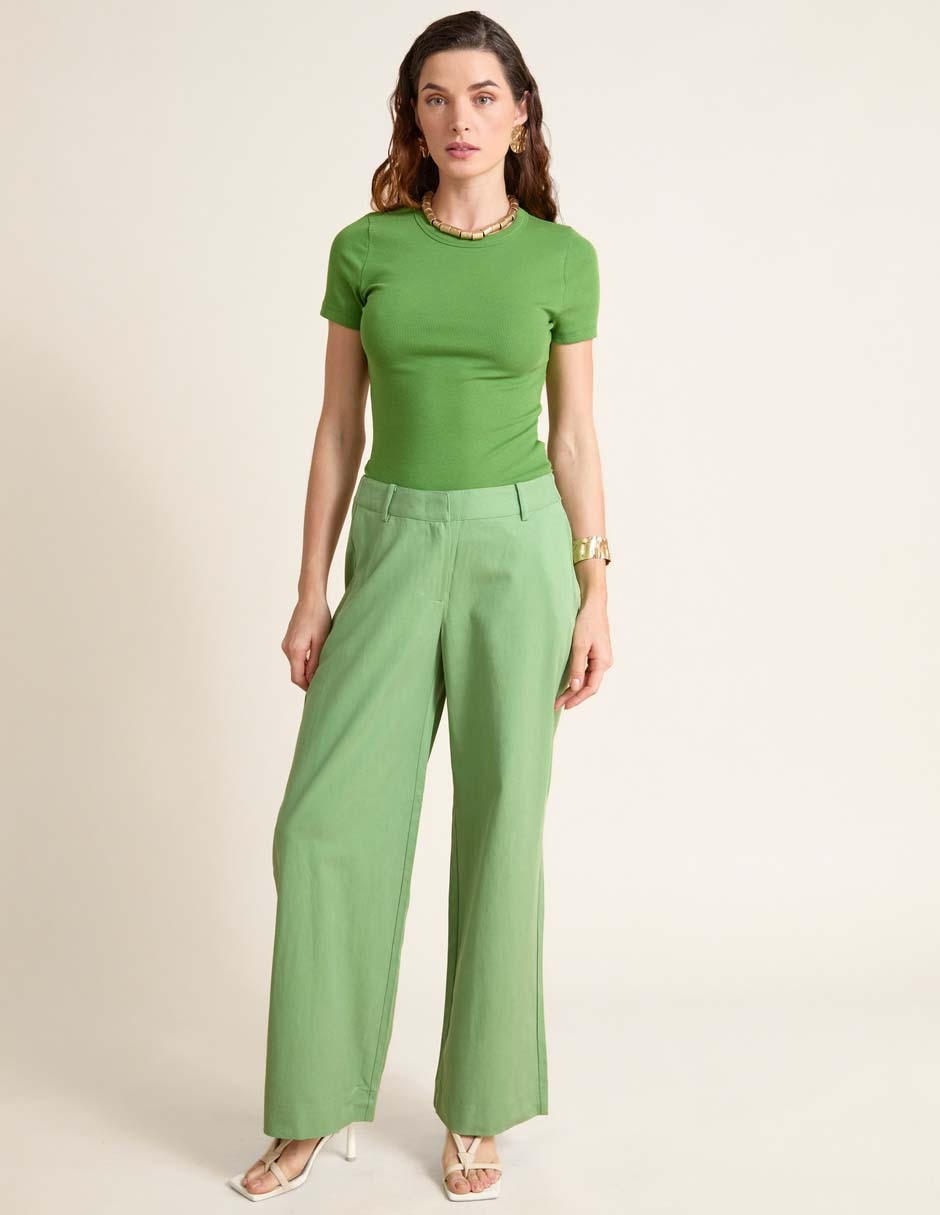 Pantalón de vestir amplio para mujer