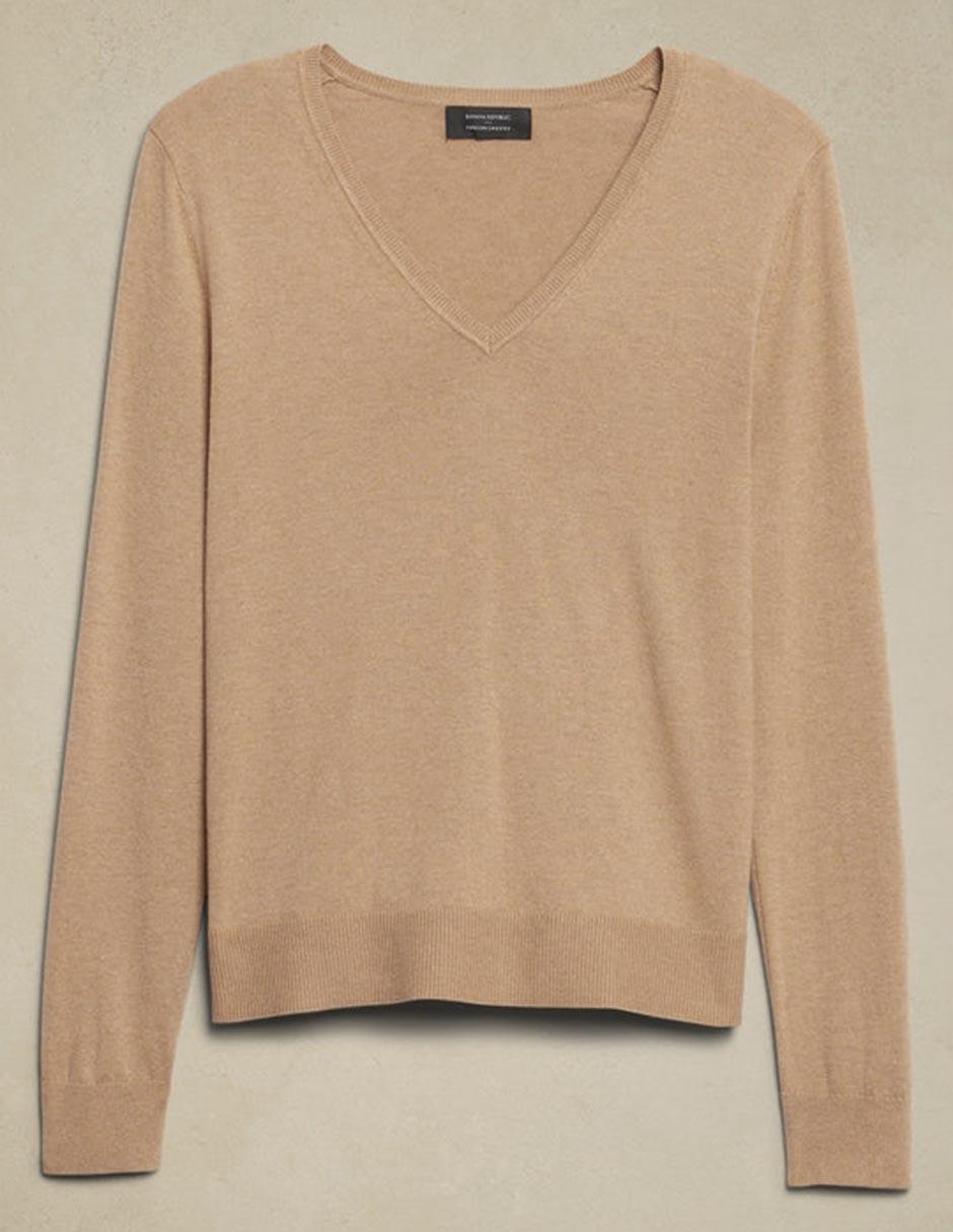 Suéter cuello v para mujer 3