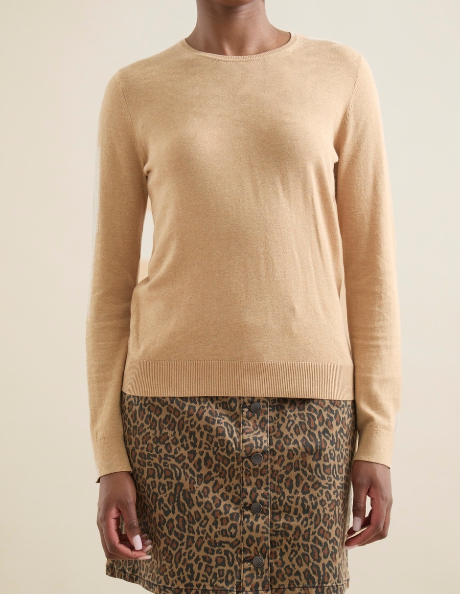 Suéter cuello redondo para mujer 2