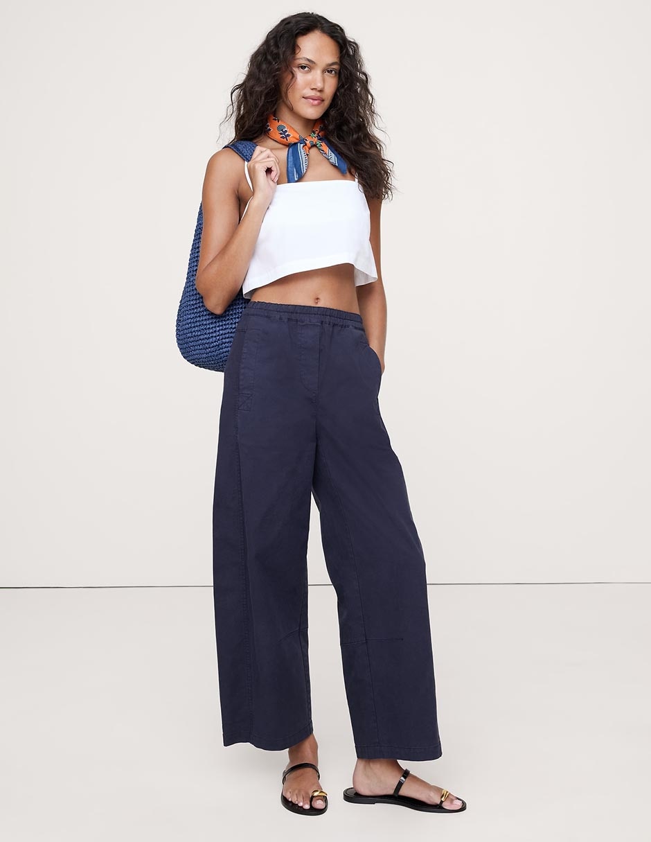 Pantalón relaxed wide leg para mujer