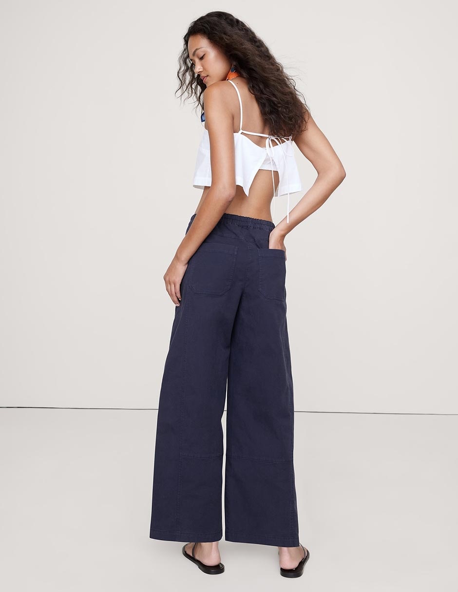 Pantalón relaxed wide leg para mujer 2