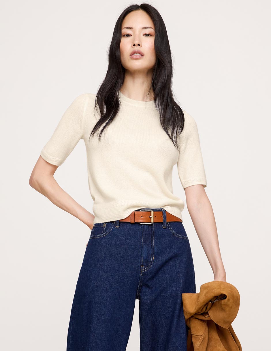 Suéter cuello redondo para mujer