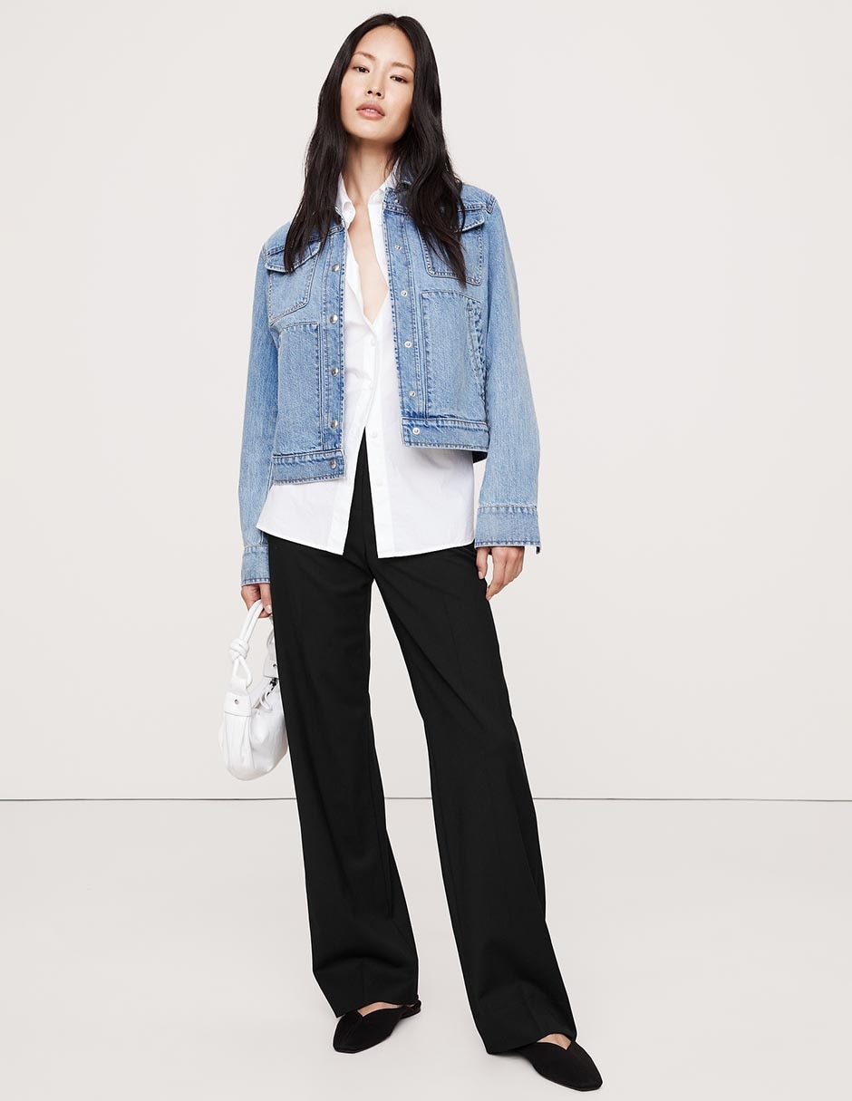 Pantalón de vestir straight para mujer