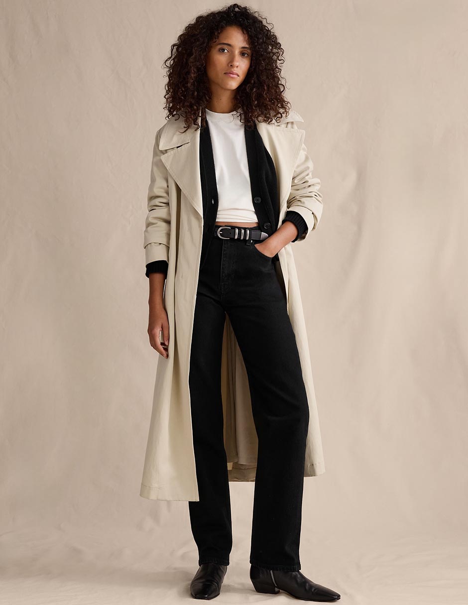 Jeans straight cintura alta para mujer 3