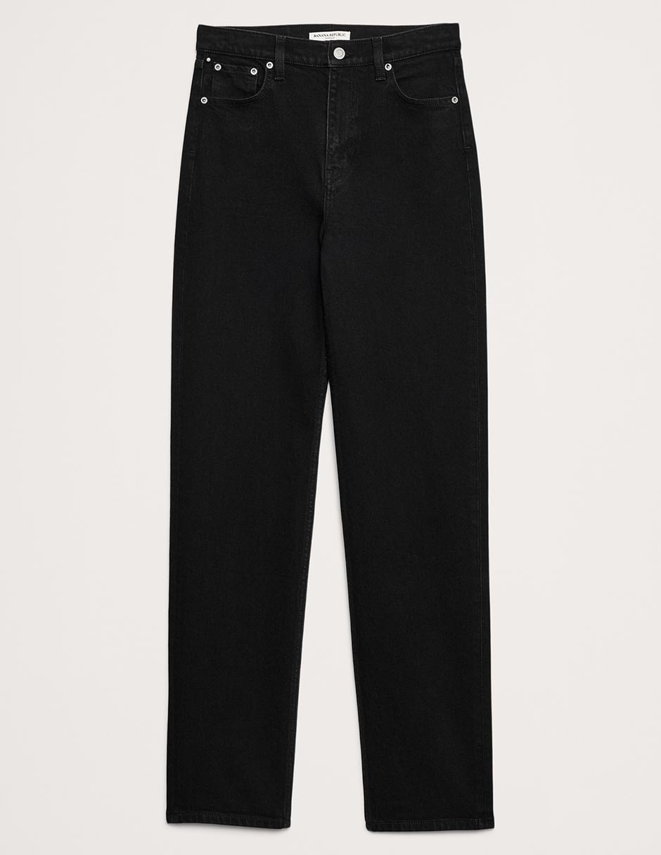 Jeans straight cintura alta para mujer 2