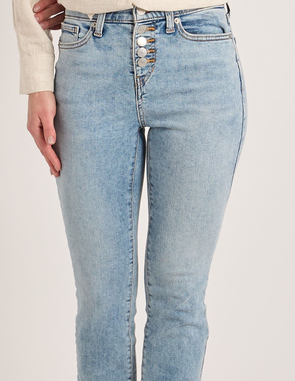 Jeans Capri Slim Para Mujer