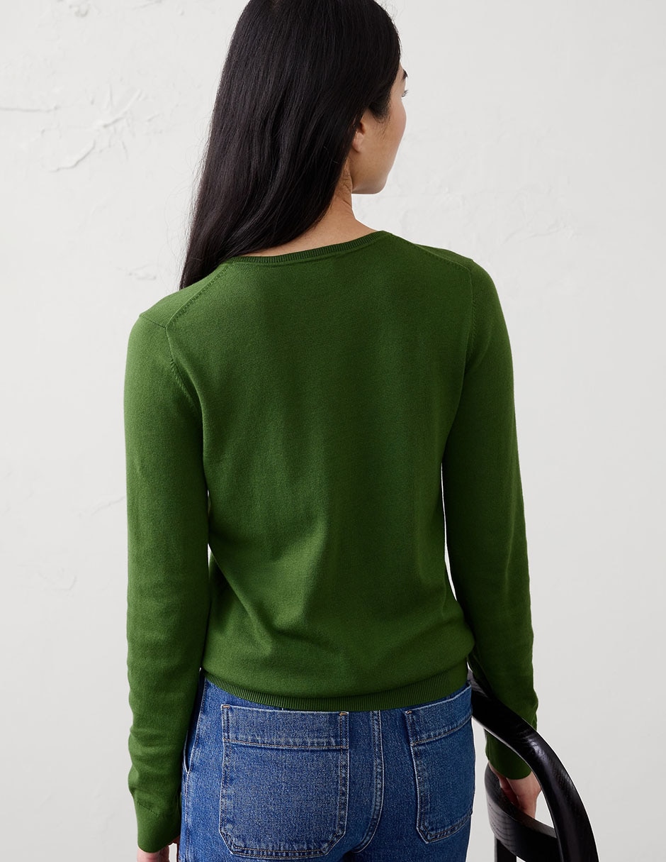 Suéter cuello redondo para mujer