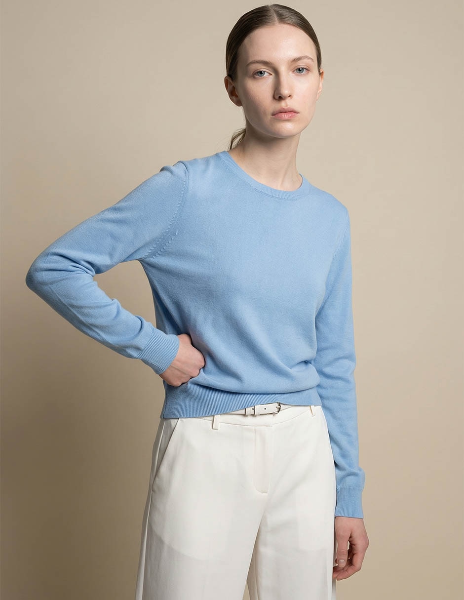 Suéter cuello redondo para mujer Suéter cuello redondo para mujer