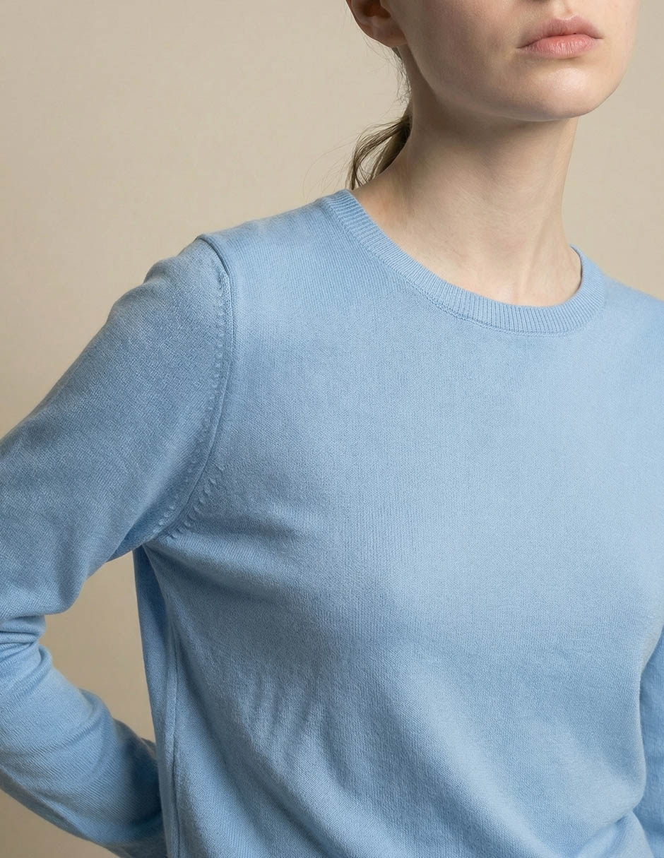 Suéter cuello redondo para mujer 4
