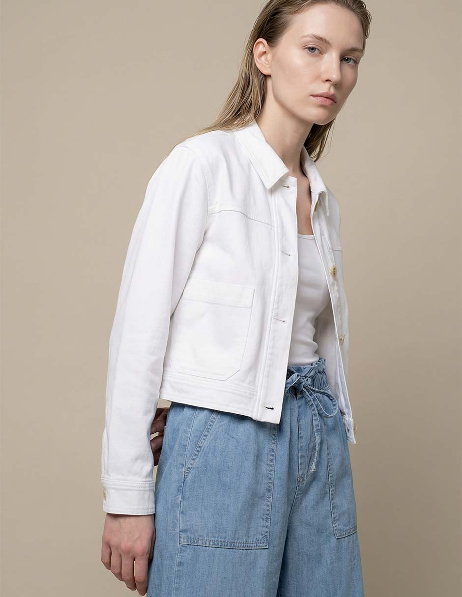 Jeans relaxed straight cintura media para mujer 4