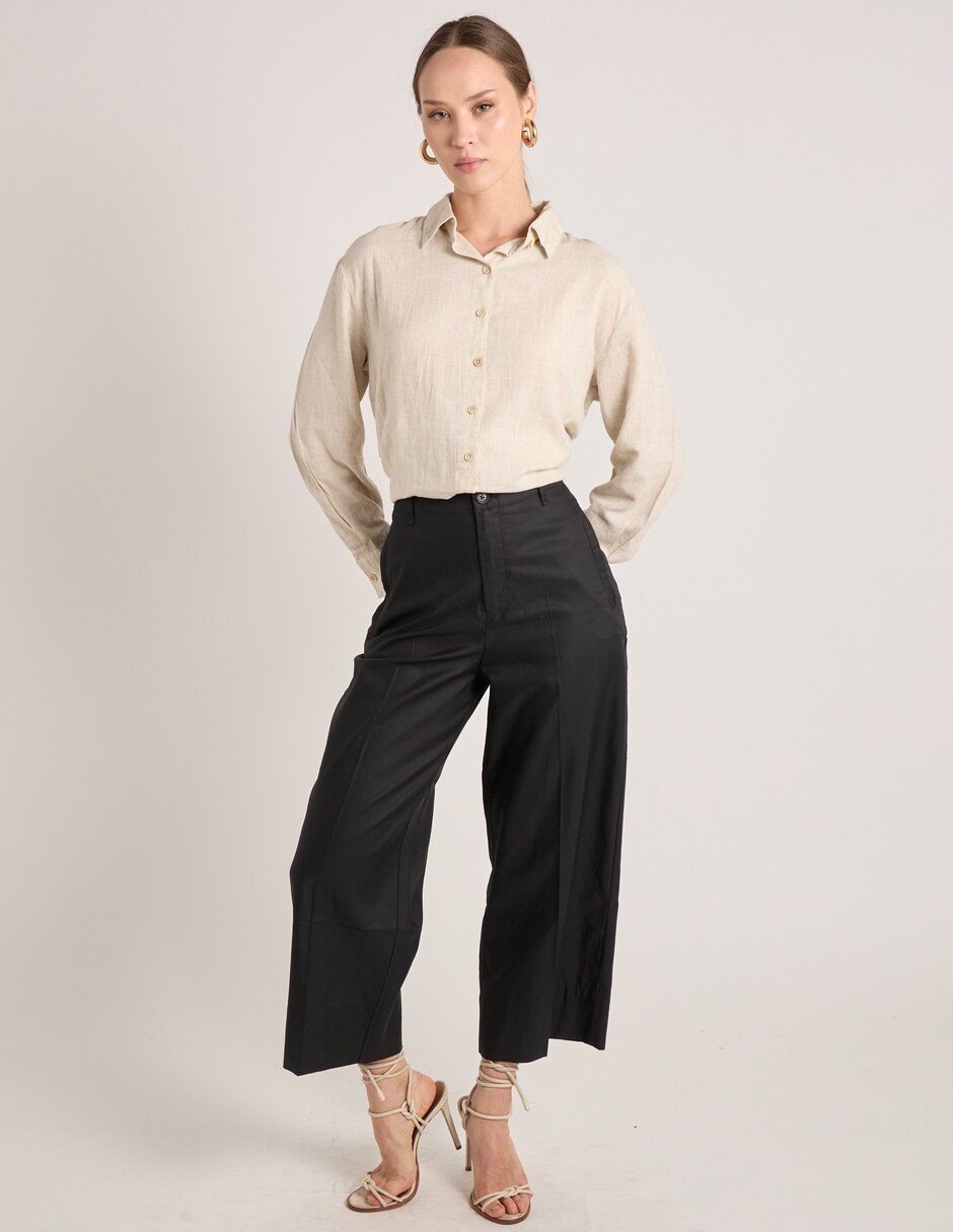 Pantalón de vestir wide leg para mujer 5
