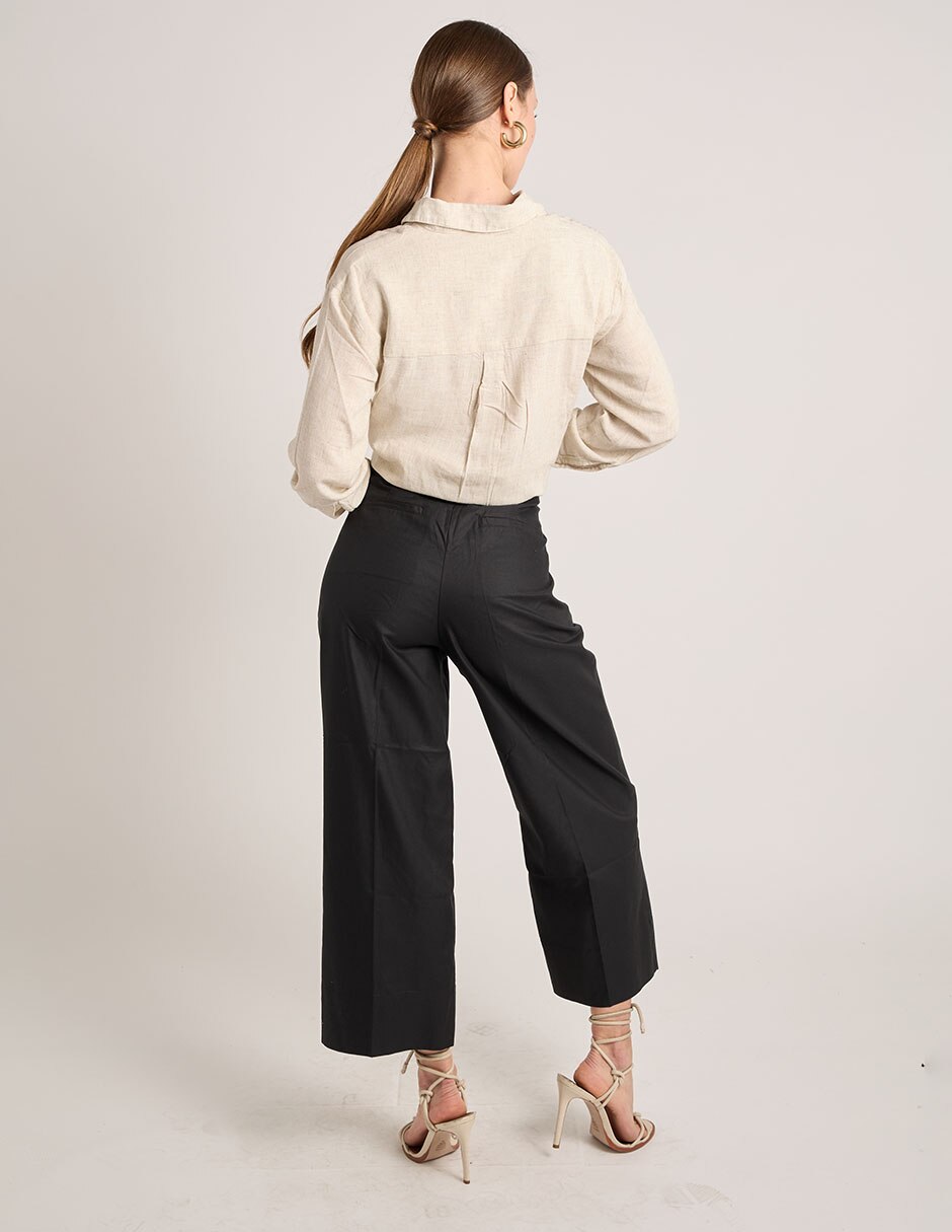 Pantalón de vestir wide leg para mujer 6