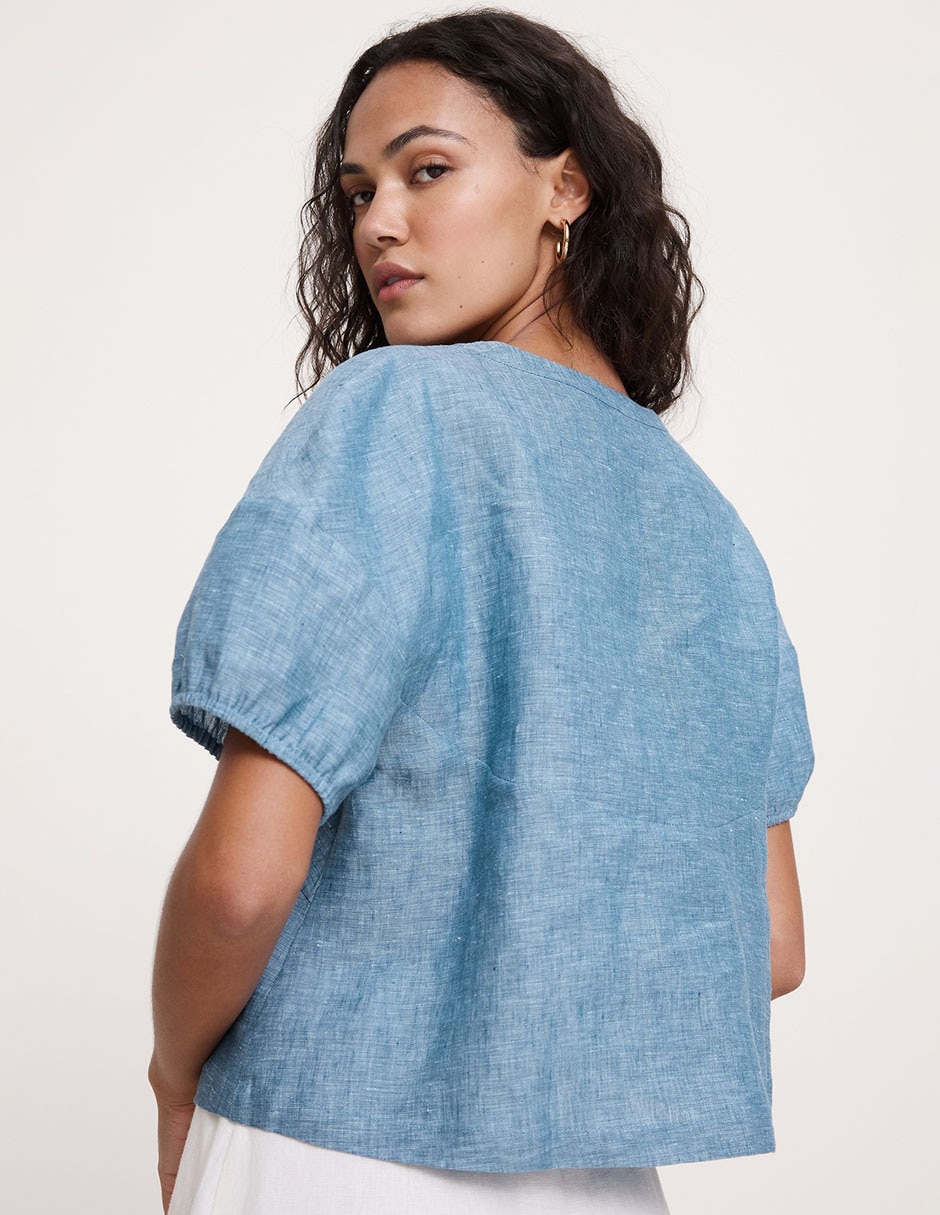 Blusa manga corta para mujer 2