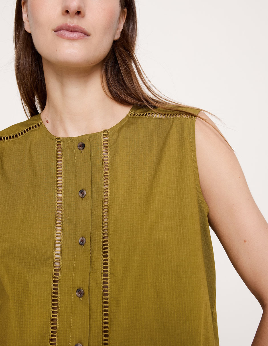 Blusa sin manga para mujer 2