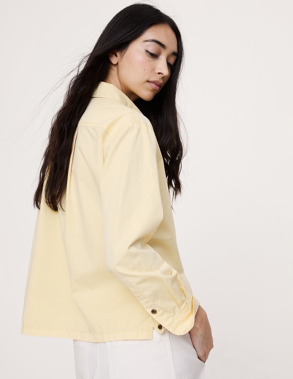 Camisa de algodón manga larga para mujer 2