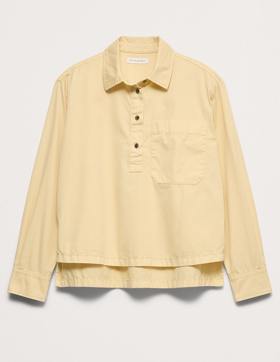 Camisa de algodón manga larga para mujer 4