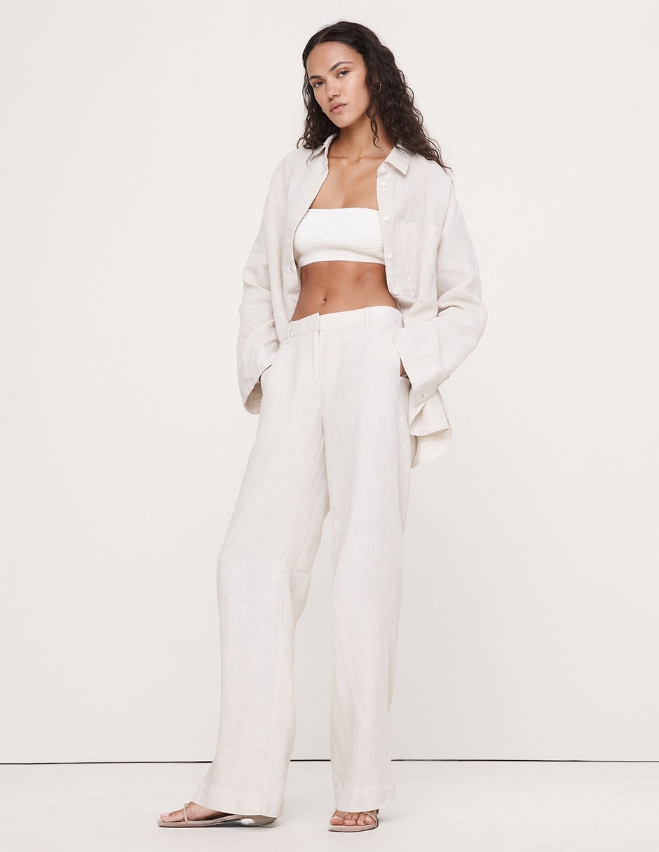 Pantalón relaxed amplio para mujer