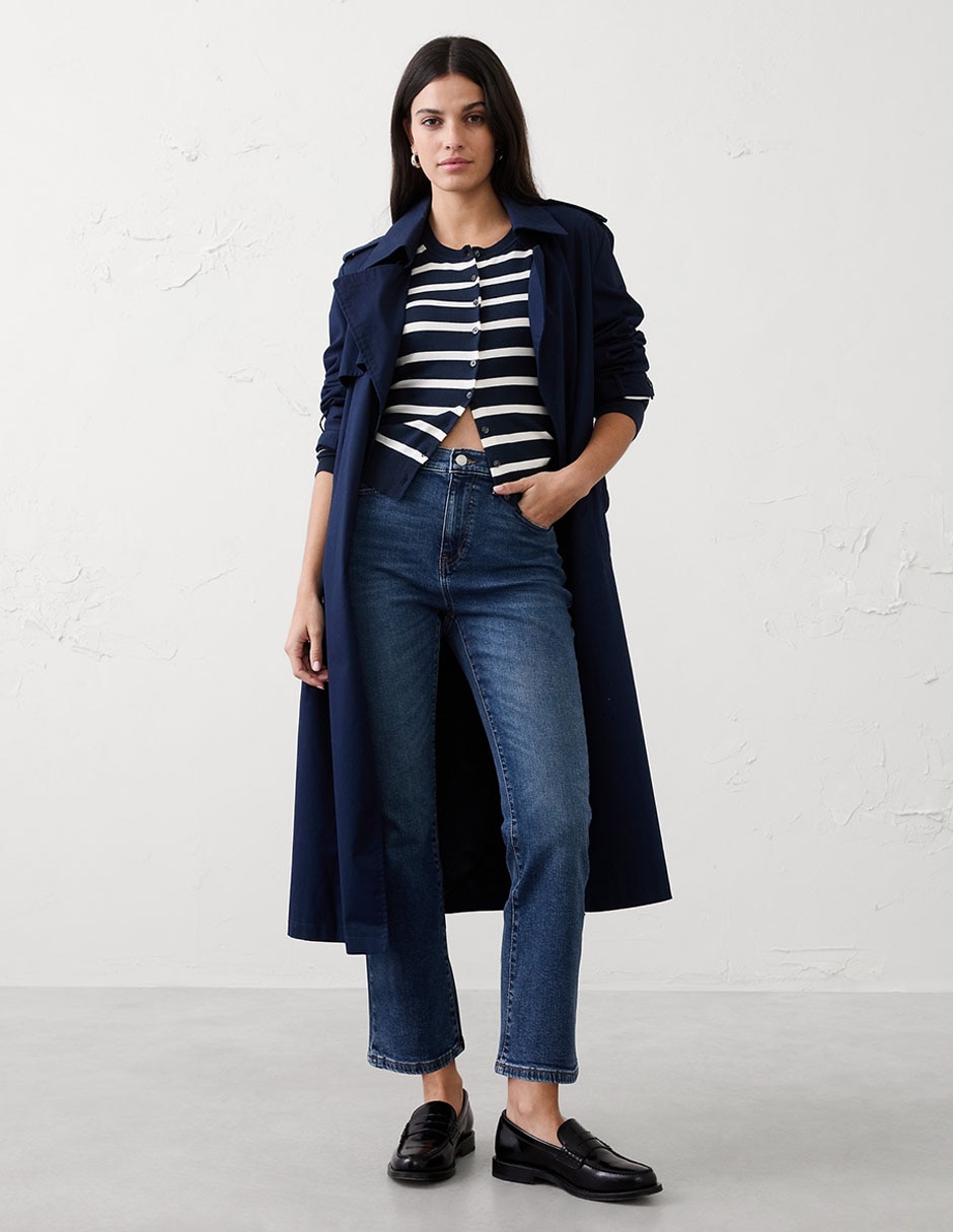 Jeans Capri Slim Para Mujer