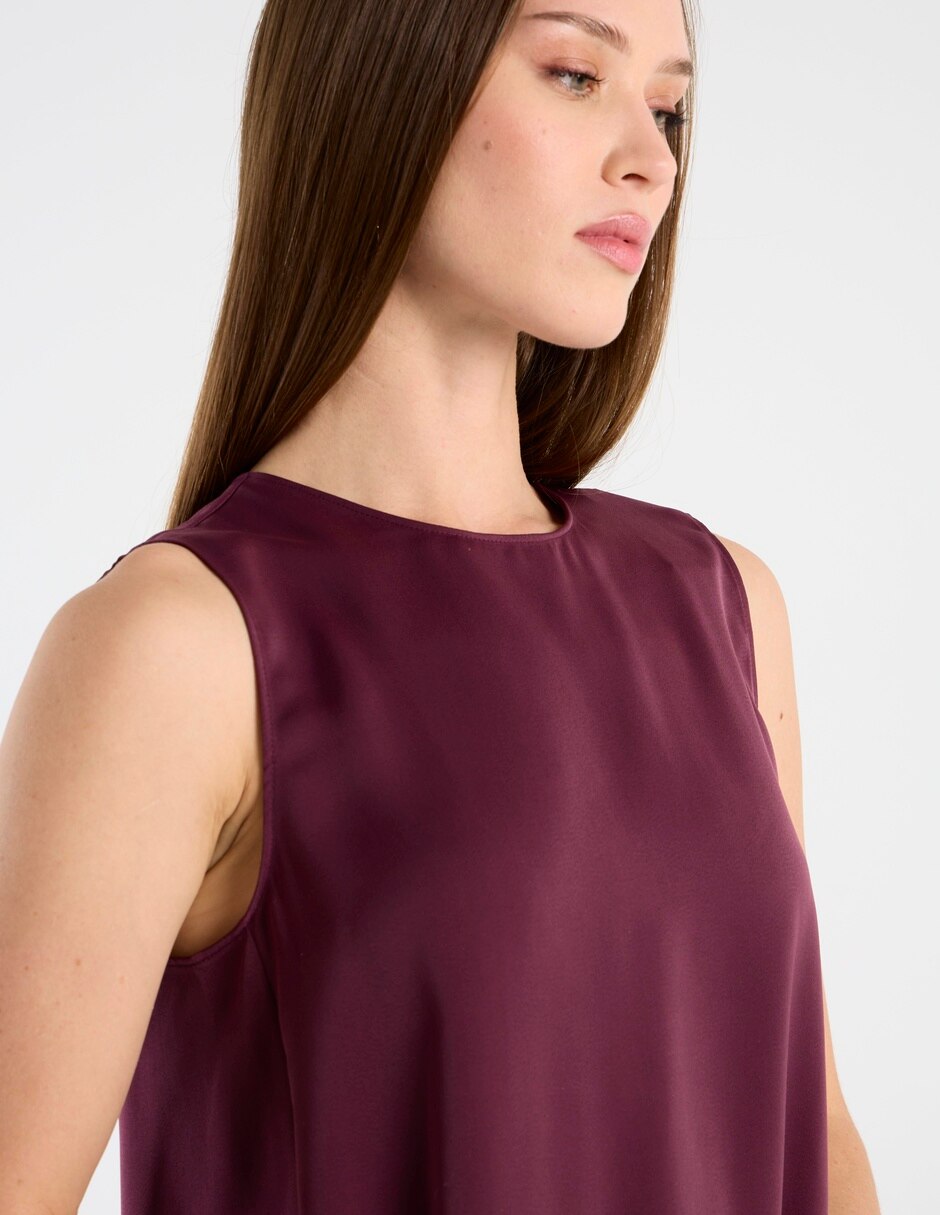 Blusa sin manga para mujer