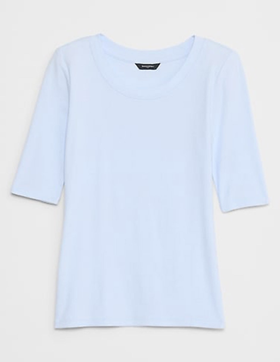 Playera manga corta cuello redondo para mujer 2
