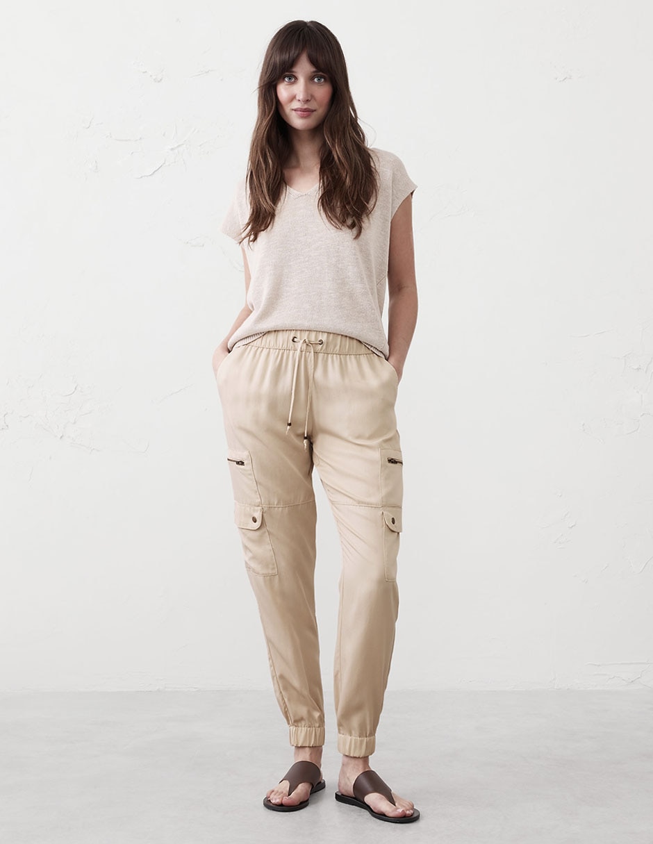 Imagen de producto Pantalón cargo slim para mujer
