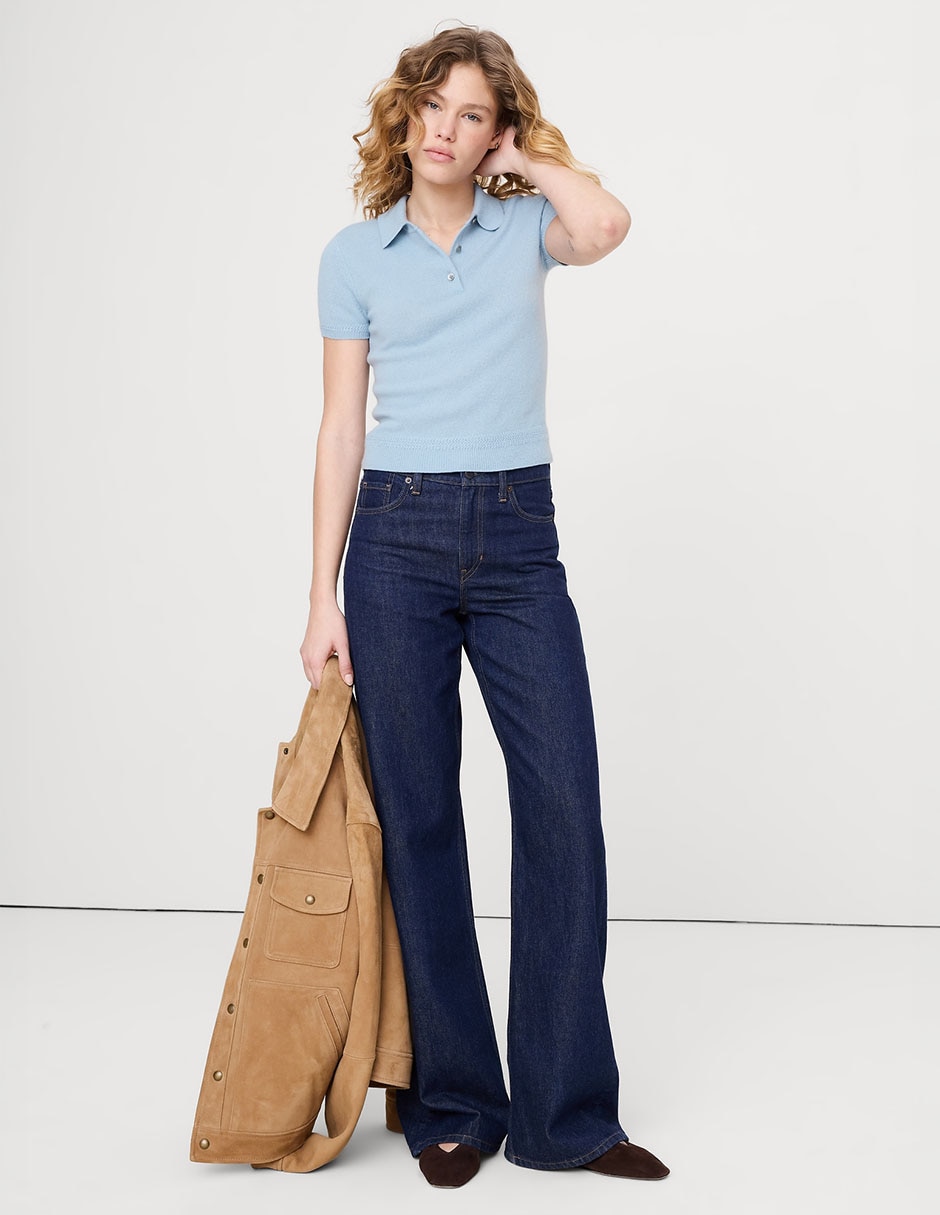 Suéter cuello polo para mujer Suéter cuello polo para mujer