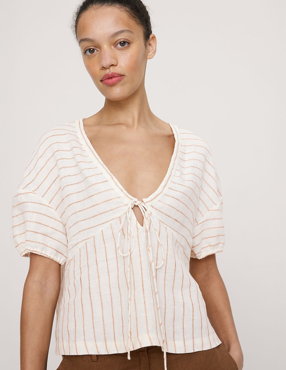 Blusa manga corta para mujer 3