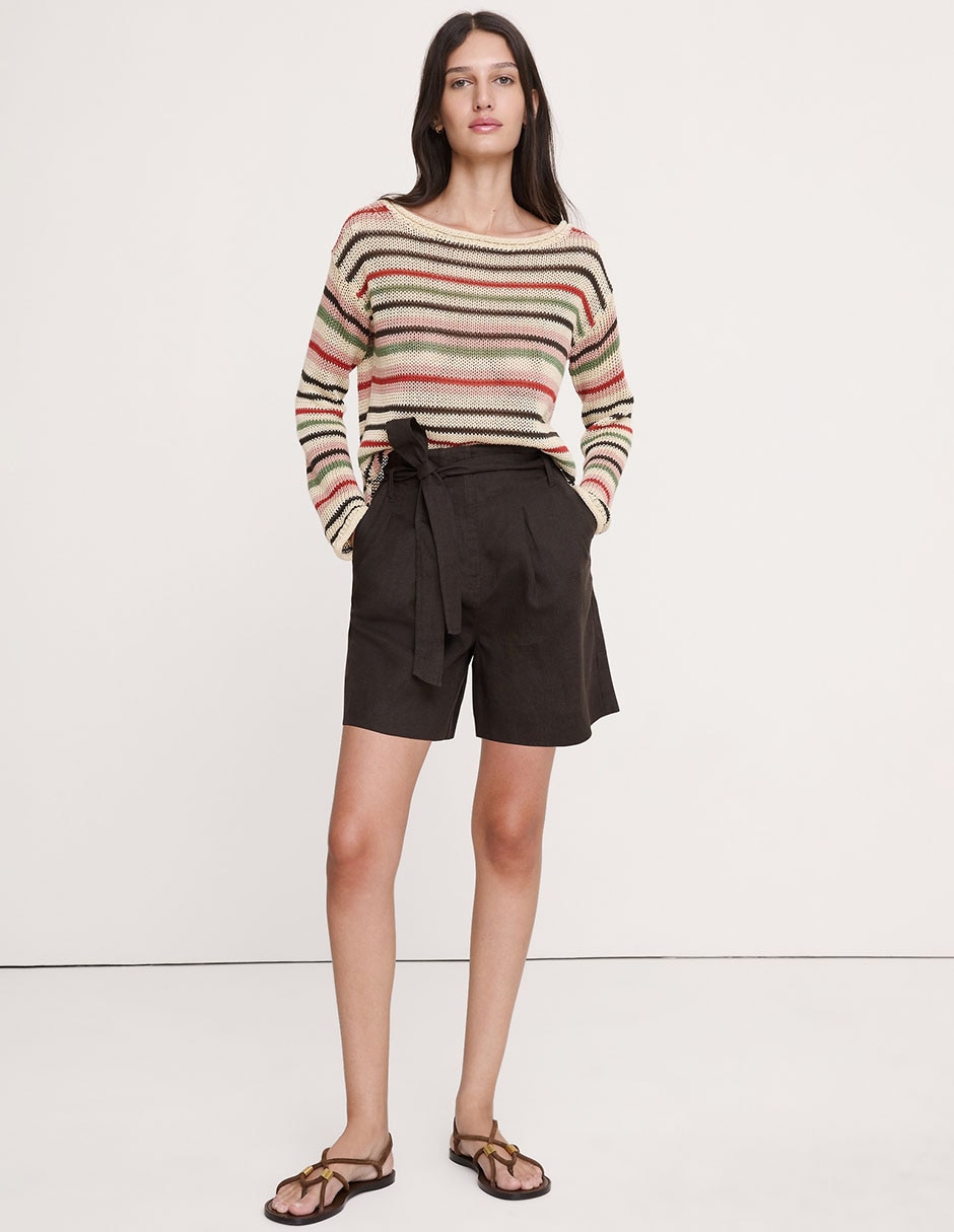 Suéter cuello redondo para mujer