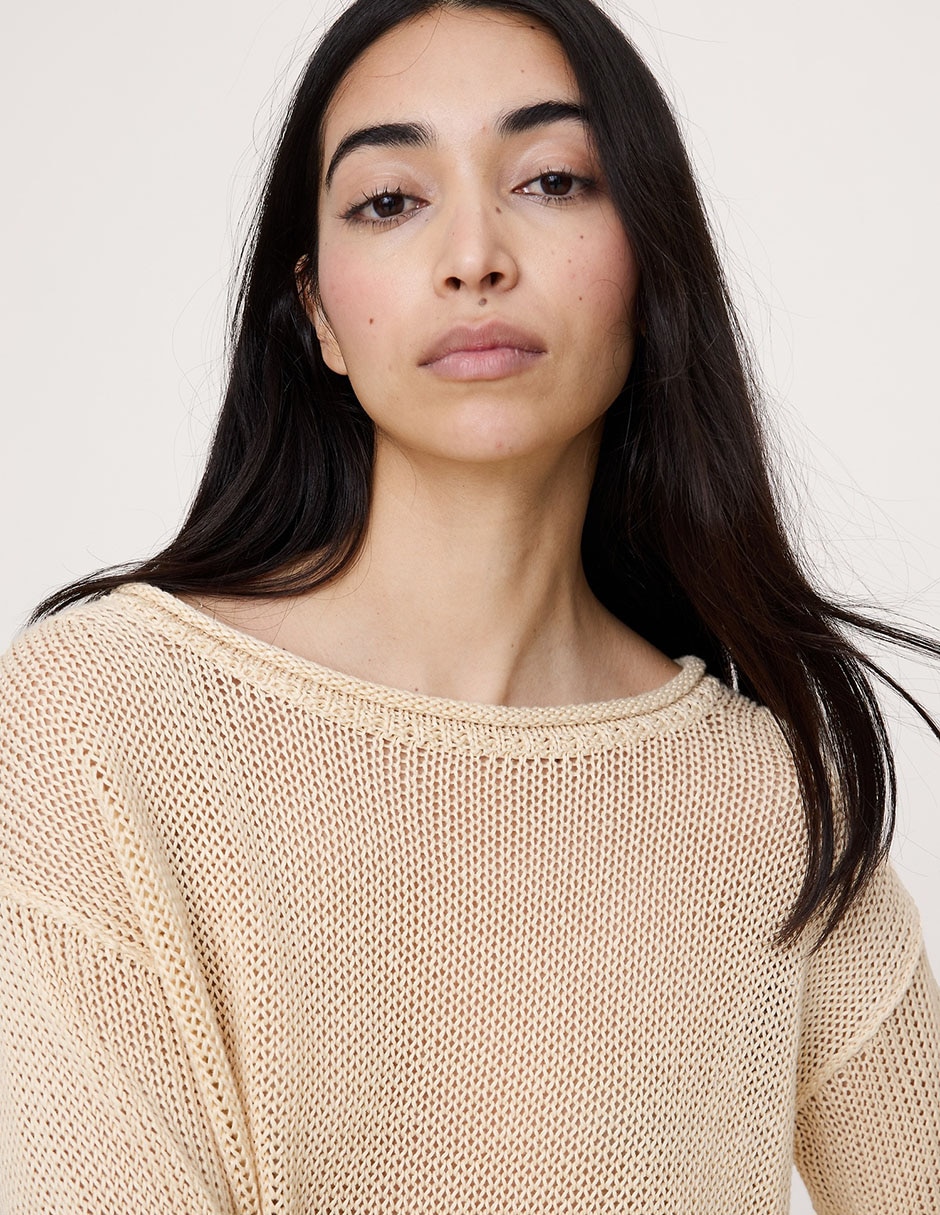 Suéter cuello redondo para mujer 3