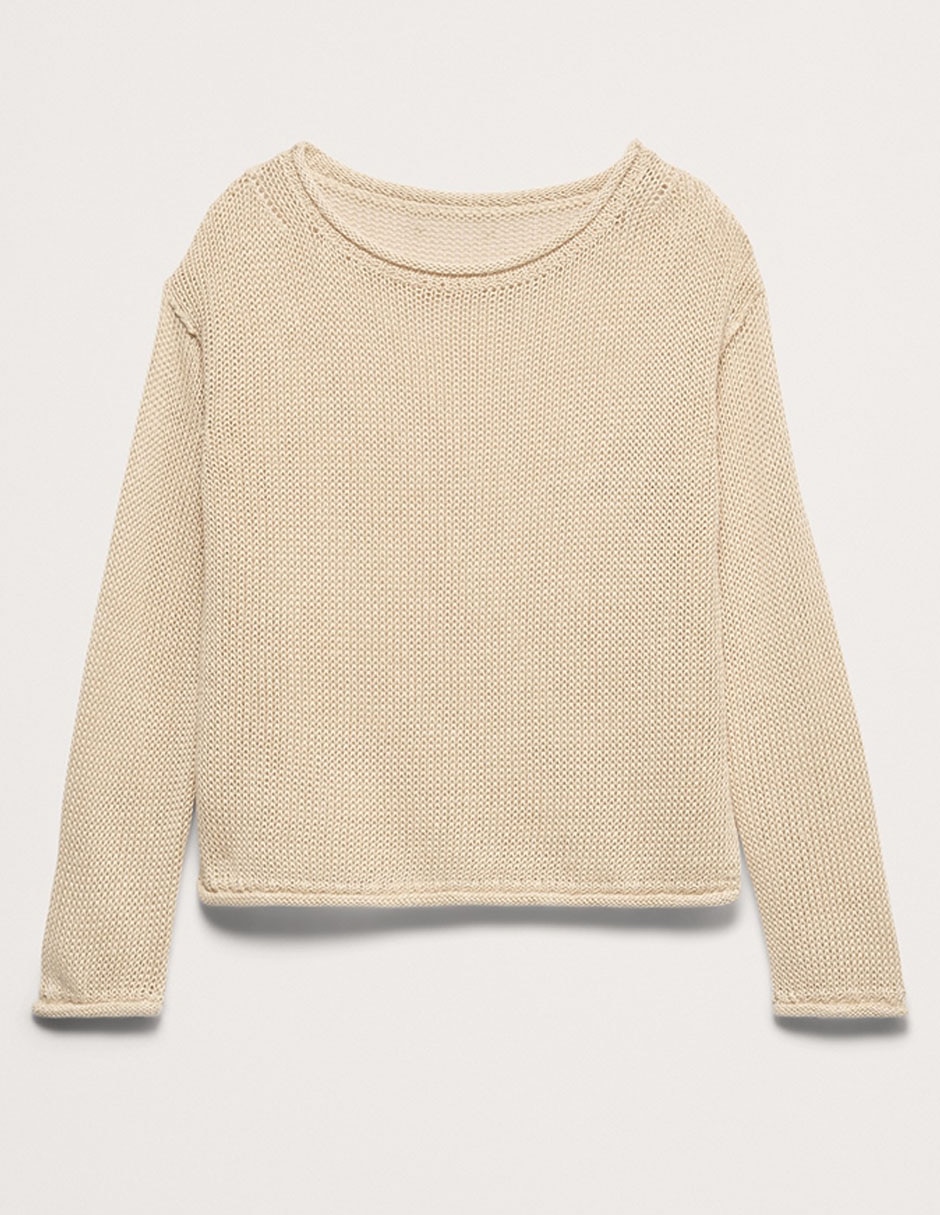 Suéter cuello redondo para mujer 4