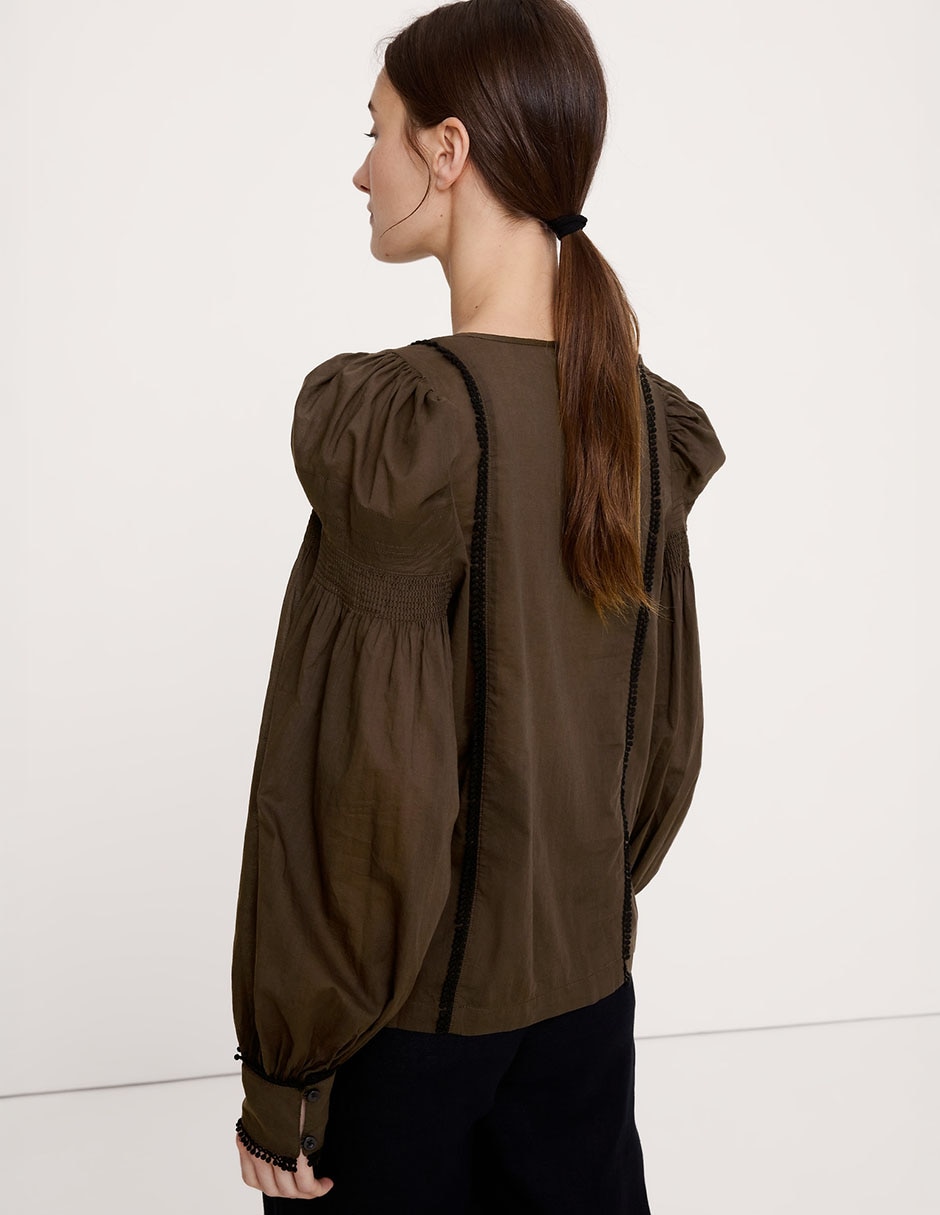 Blusa manga larga para mujer 5