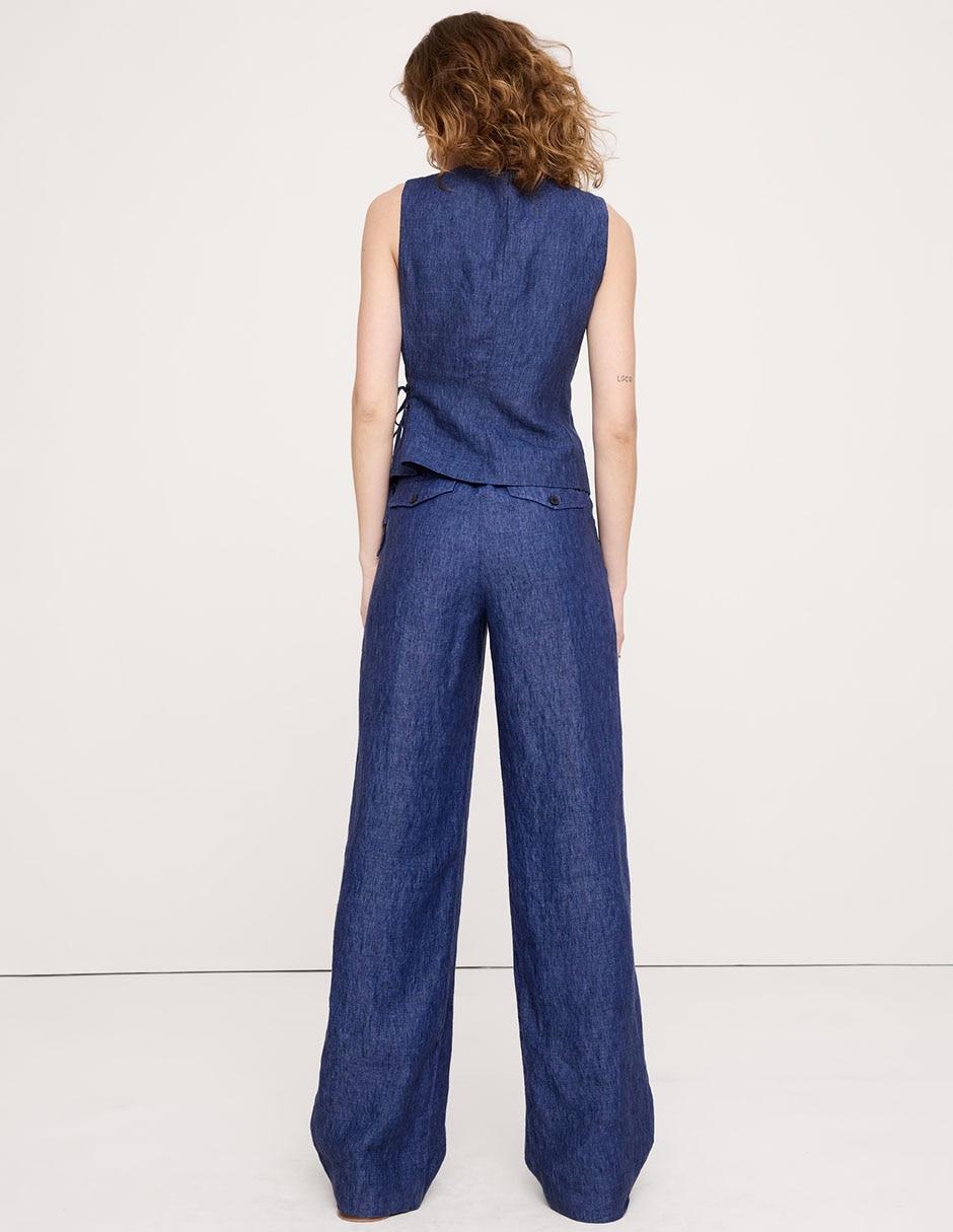 Pantalón relaxed amplio para mujer