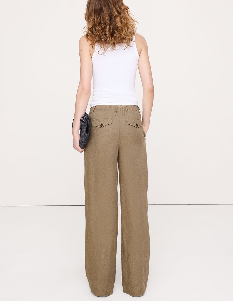 Pantalón relaxed amplio para mujer