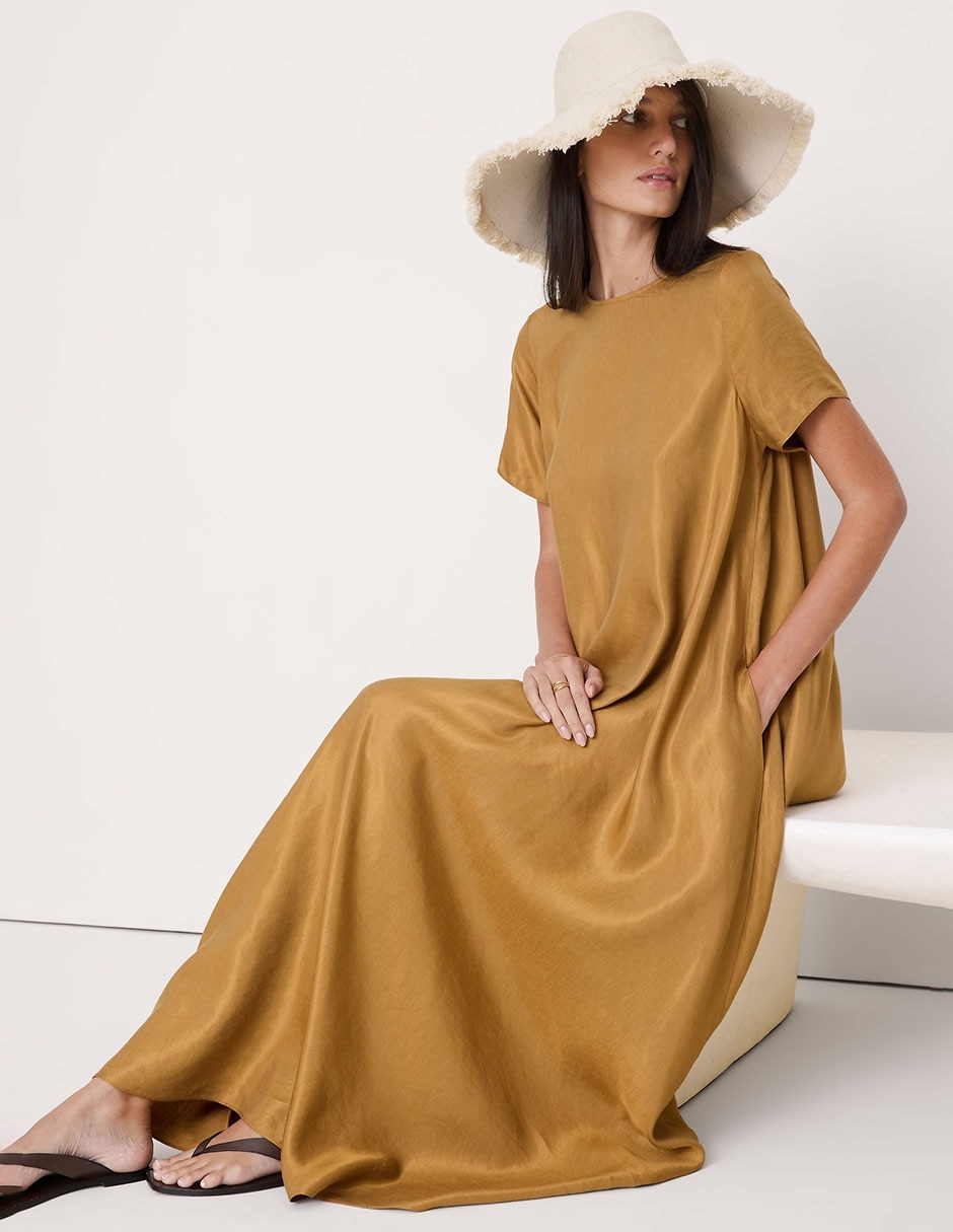 Vestido midi casual para mujer