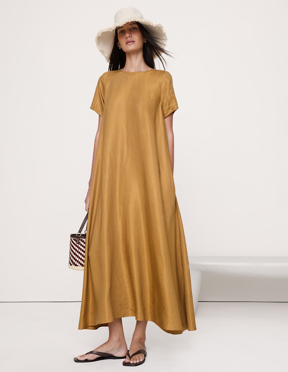 Vestido midi casual para mujer Vestido midi casual para mujer