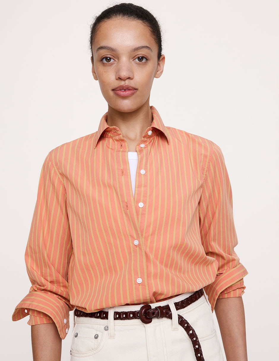 Camisa de algodón manga larga para mujer 3