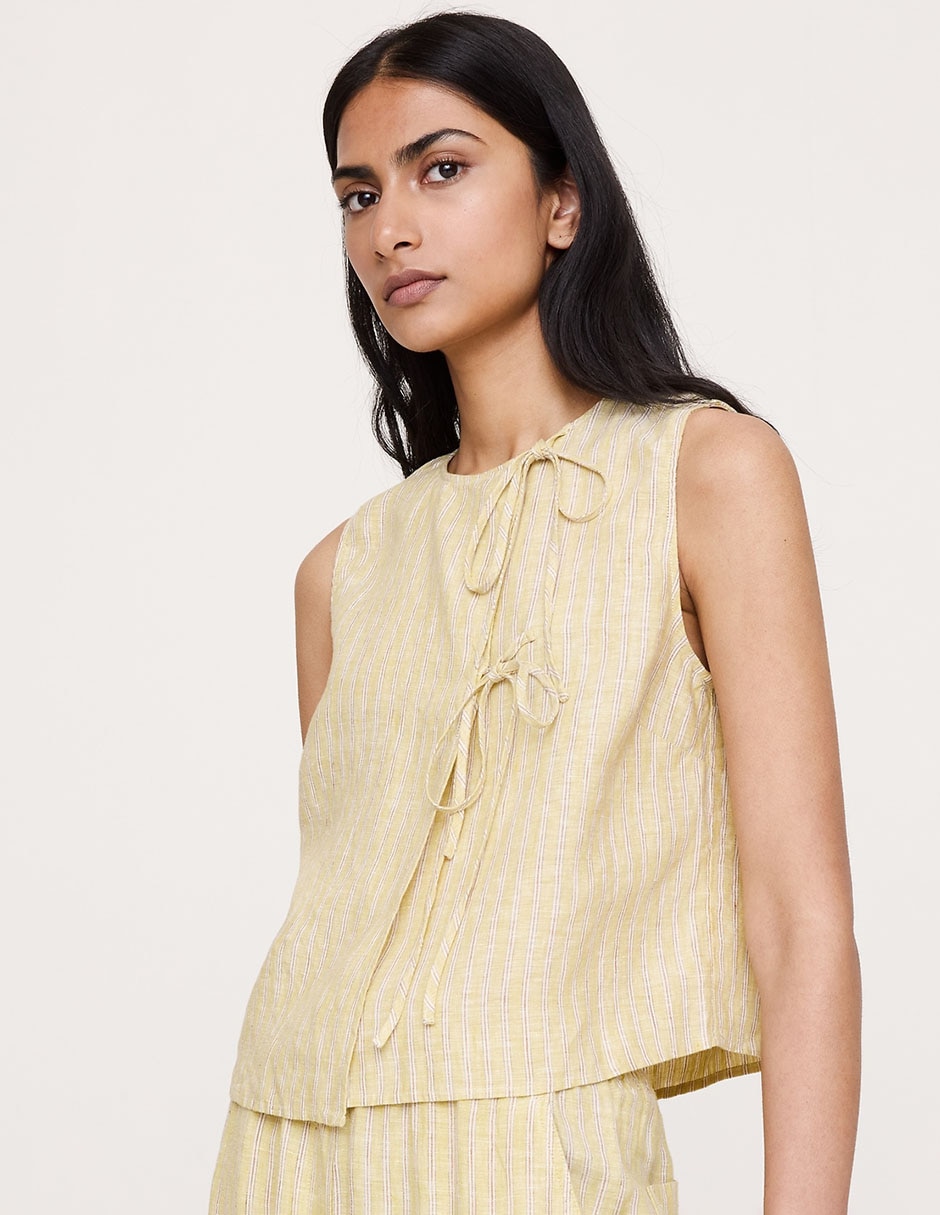 Blusa sin manga para mujer
