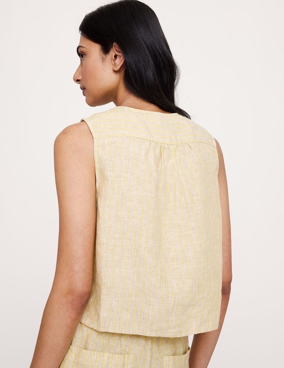 Blusa sin manga para mujer