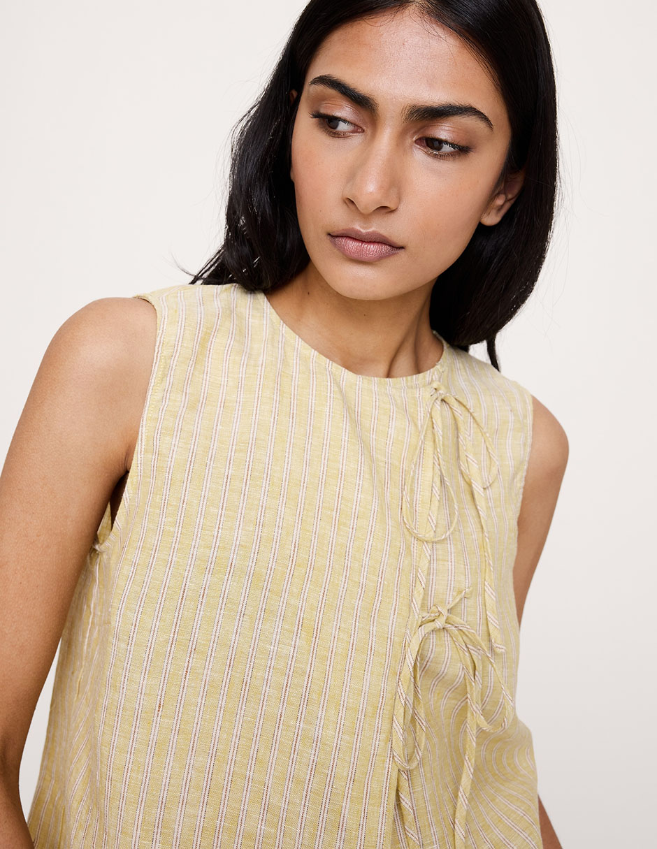 Blusa sin manga para mujer
