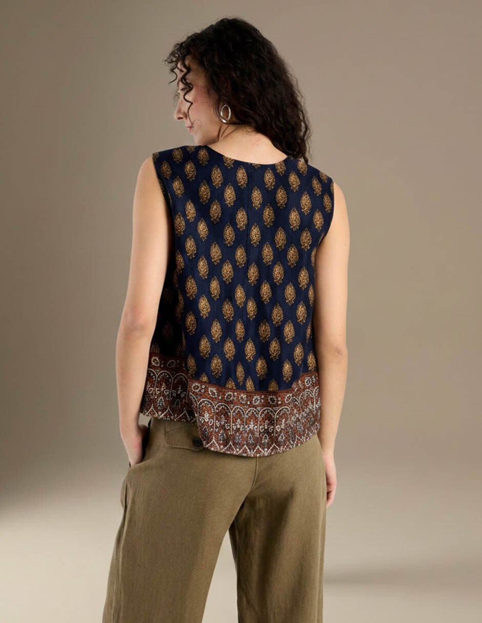 Blusa sin manga para mujer 5