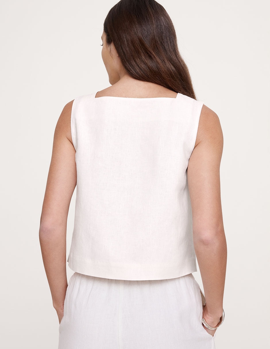 Blusa sin manga para mujer 2